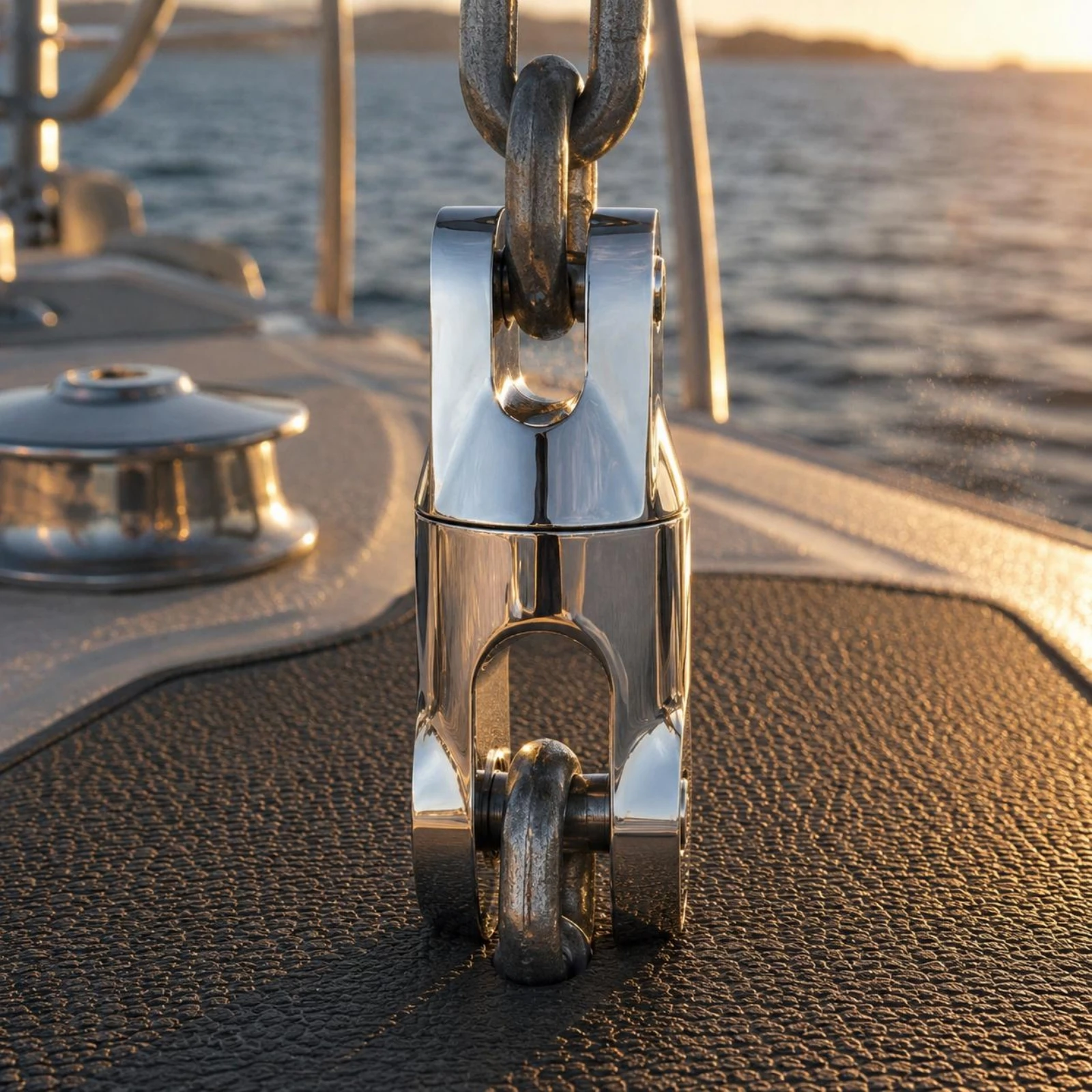 Swivel Anchor Connector Heavy-Duty Anchor Chain Swivel Corrosion Resistant Saltwater Proof
Swivel Anchor Connector Heavy-Duty Anchor Chain Swivel Corrosion Resistant Saltwater Proof