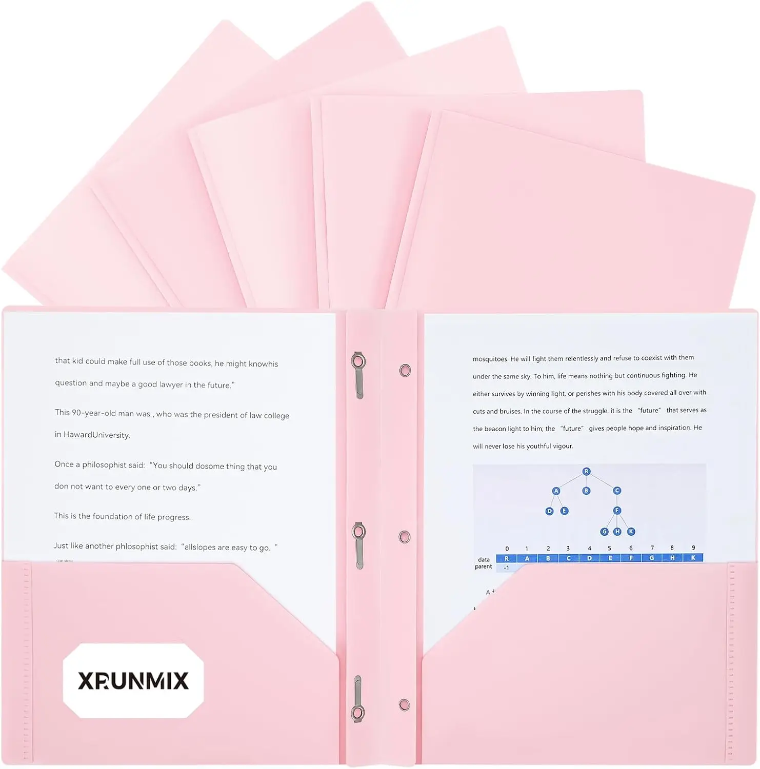 Two-Pocket-Folders with 3 Prongs, Letter Size Plastic Folders with Pockets and Prongs, Poly Plastic Folders for Office & School. 6 Pastel Colors (Pink - 6 Packs)
Two-Pocket-Folders with 3 Prongs, Letter Size Plastic Folders with Pockets and Prongs, Poly Plastic Folders for Office & School. 6 Pastel Colors (Pink - 6 Packs)
