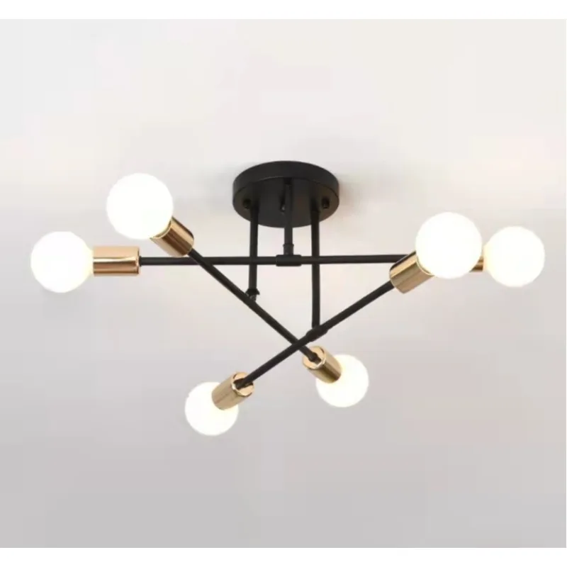Nordic bedroom light ceiling light study restaurant industrial style creative personalized store American simple wrought iron 6
Nordic bedroom light ceiling light study restaurant industrial style creative personalized store American simple wrought iron 6
