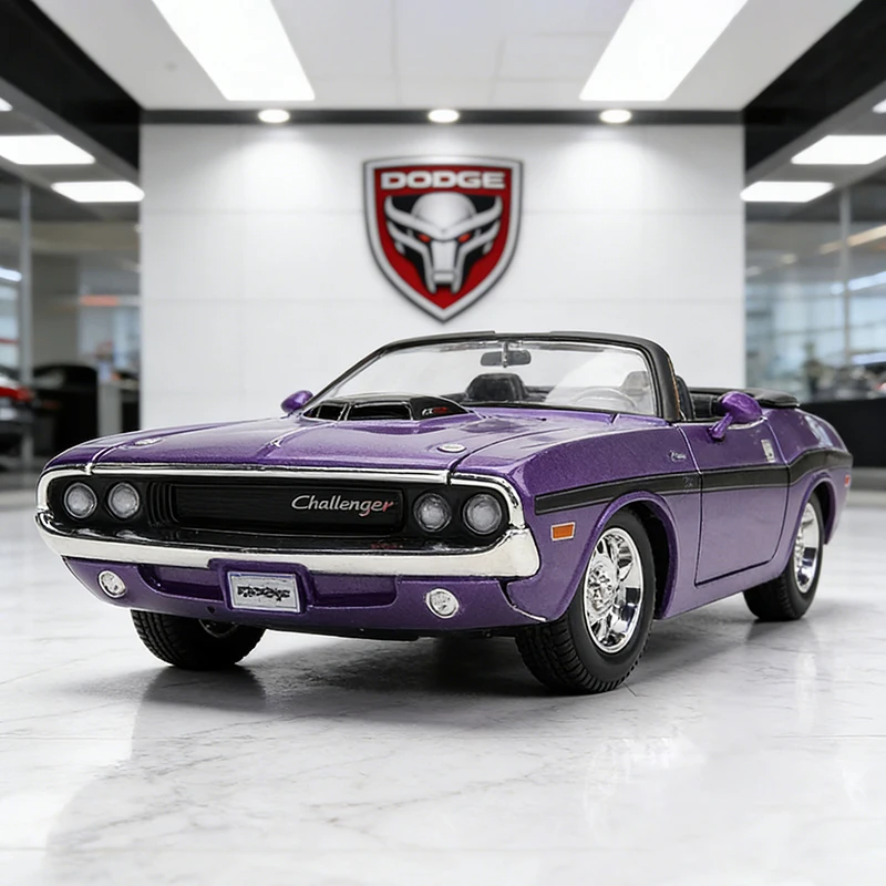 Масштабная модель автомобиля Dodge Challenger R/T Convertible 1970 года (1:24), литая под давлением, из сплава, для детей
Масштабная модель автомобиля Dodge Challenger R/T Convertible 1970 года (1:24), литая под давлением, из сплава, для детей