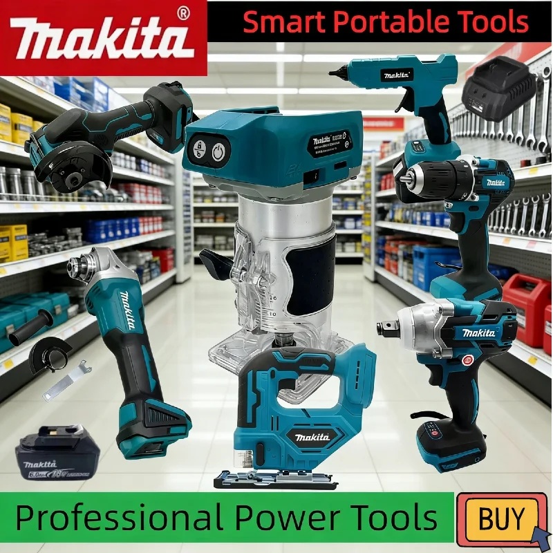 Профессиональный бесщеточный комбинированный набор Makita 18В: угловая шлифмашина, смазочный пистолет, цепная пила, насос для накачки, пистолет для герметика и отрезная машина
Профессиональный бесщеточный комбинированный набор Makita 18В: угловая шлифмашина, смазочный пистолет, цепная пила, насос для накачки, пистолет для герметика и отрезная машина