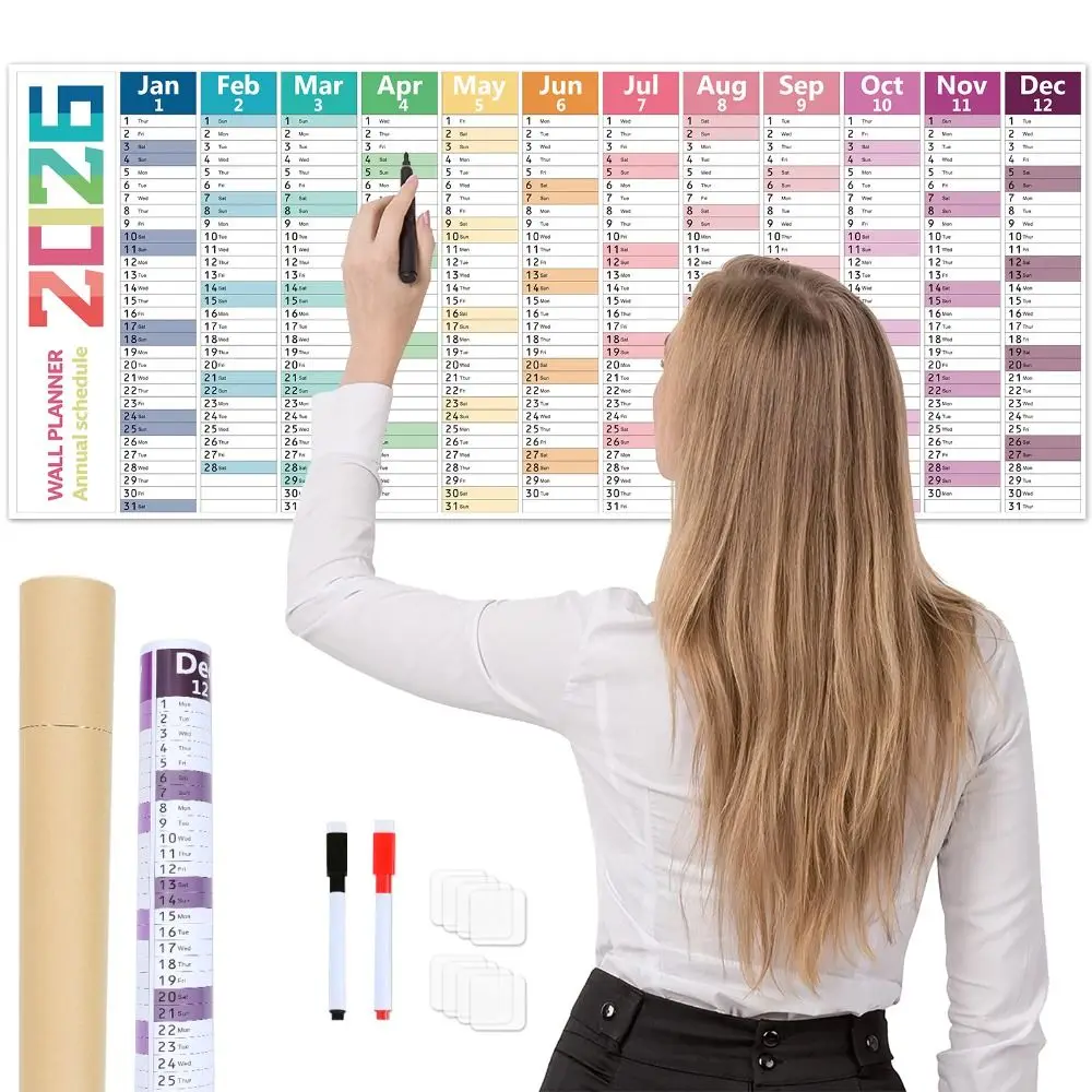 Dry Erase Yearly Wall Calendar At One Glance Laminated Surface Full Year Calendar One Page Design Large Size 365 Day Calendar
Dry Erase Yearly Wall Calendar At One Glance Laminated Surface Full Year Calendar One Page Design Large Size 365 Day Calendar