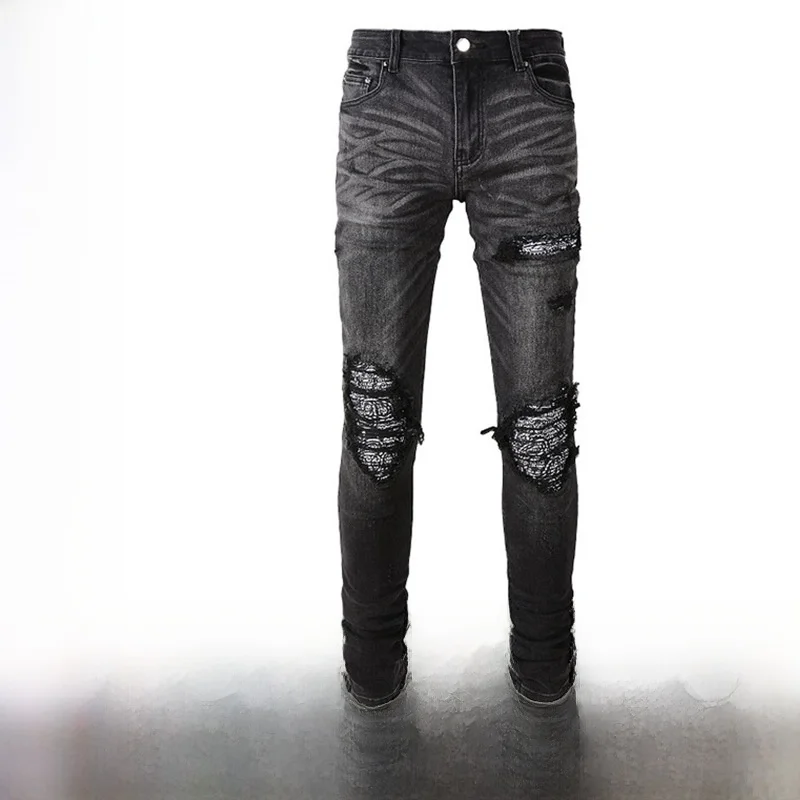 Модные мужские облегающие джинсы с цветочной вышивкой, длинные брюки со средней талией, хлопковые джинсовые повседневные удобные всесезонные брюки
Модные мужские облегающие джинсы с цветочной вышивкой, длинные брюки со средней талией, хлопковые джинсовые повседневные удобные всесезонные брюки