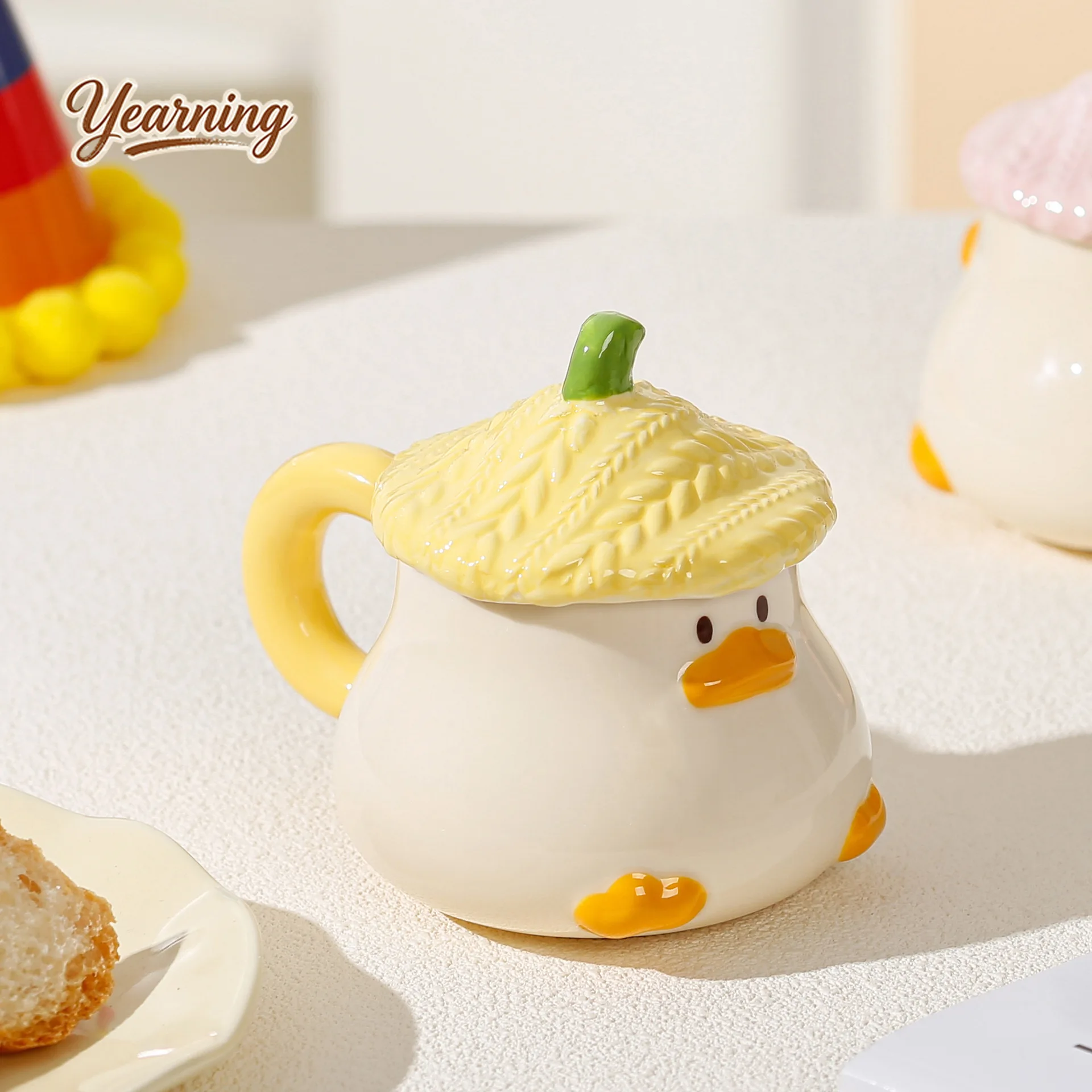 Cartoon Duck Mug With Lid Underglaze Color Cute Water Cup Household Ceramic Coffee Milk
Cartoon Duck Mug With Lid Underglaze Color Cute Water Cup Household Ceramic Coffee Milk