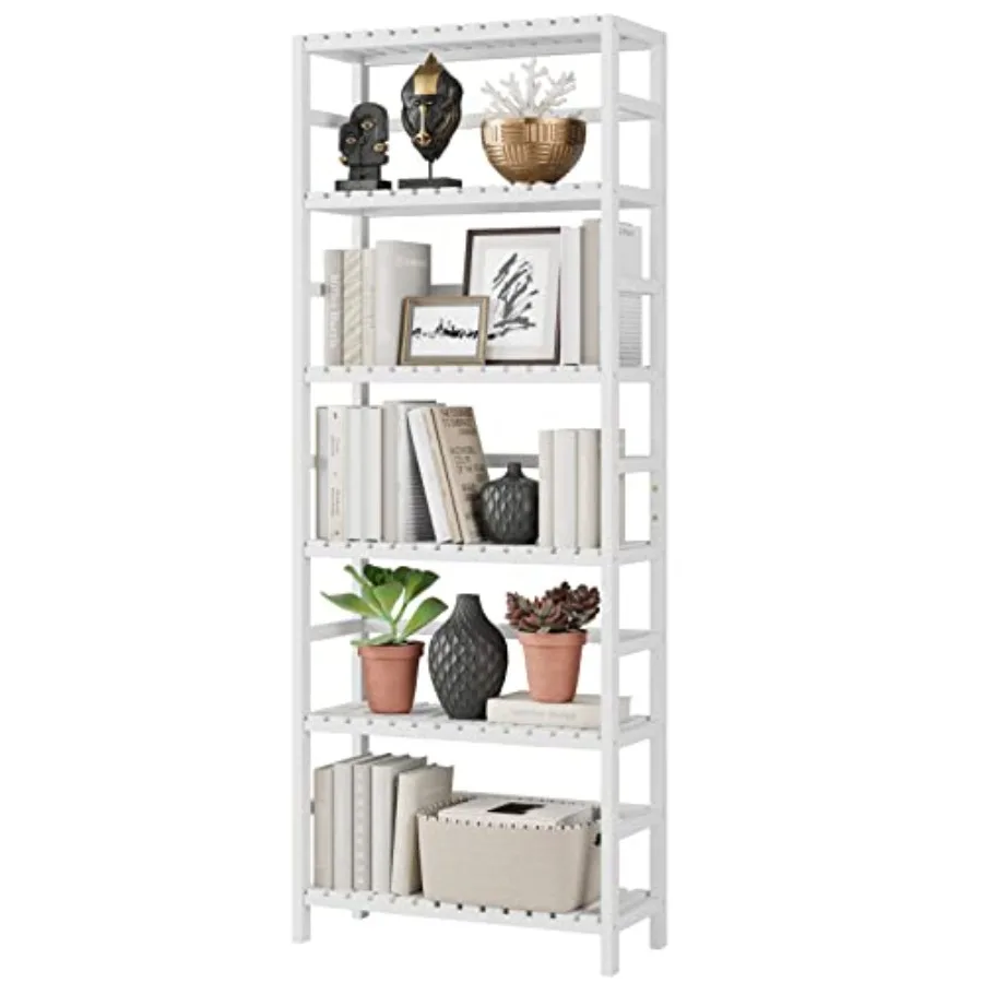 Bamboo Shelf 6 Tier Bookcase Storage Shelves Tall Book Rack Shelving Unit Multipurpose Storage Display Shelf Adjustable Storage
Bamboo Shelf 6 Tier Bookcase Storage Shelves Tall Book Rack Shelving Unit Multipurpose Storage Display Shelf Adjustable Storage