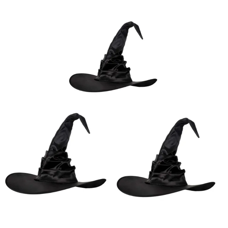 Black Ruched Wicked Witches Hat Women Halloween Party Christmas Masquerade Cosplay Costume Accessory Magic Hat Character Props
Black Ruched Wicked Witches Hat Women Halloween Party Christmas Masquerade Cosplay Costume Accessory Magic Hat Character Props
