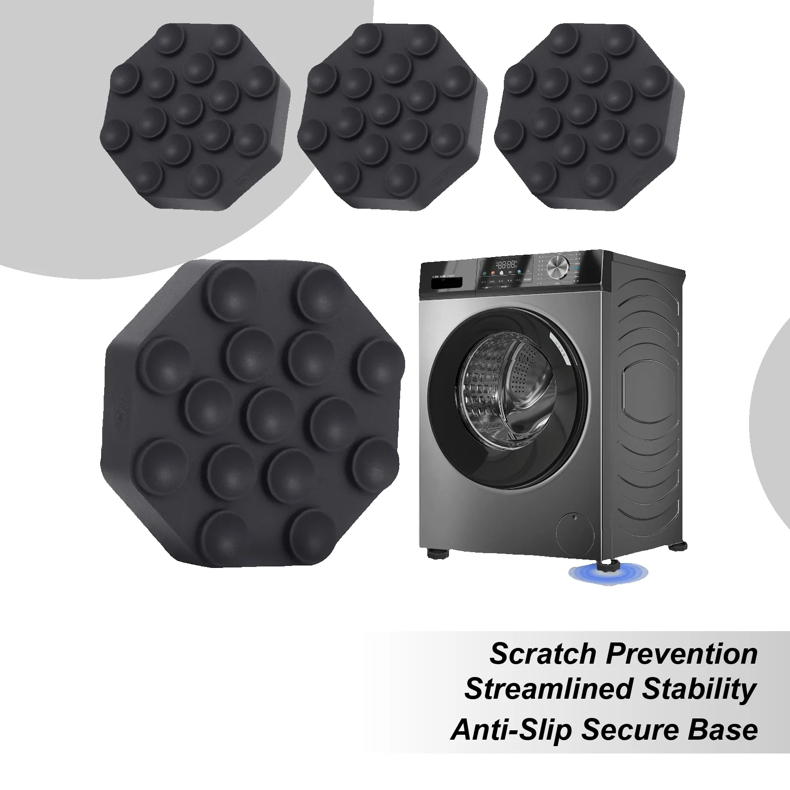 Washing Machine Vibration Pads Vibration Feet For Washing Machine & Dryer Washing Noise Cancelling 4 Piece Shock Support Foot
Washing Machine Vibration Pads Vibration Feet For Washing Machine & Dryer Washing Noise Cancelling 4 Piece Shock Support Foot