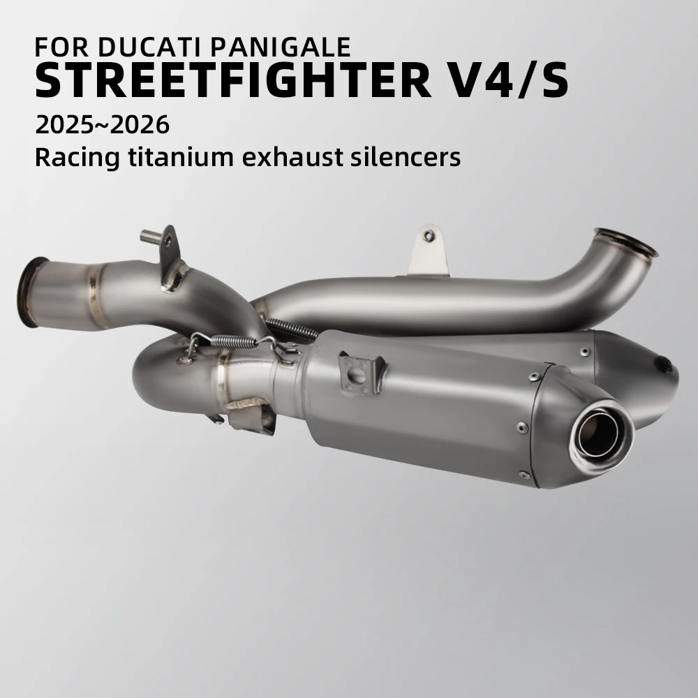 Streetfighter V4S Exhaust Slip on Line For Ducati Panigale/Streetfighter V4/V4R/V4S 2025 2026 Motorcycle Tailpipe Escape Muffler
Streetfighter V4S Exhaust Slip on Line For Ducati Panigale/Streetfighter V4/V4R/V4S 2025 2026 Motorcycle Tailpipe Escape Muffler