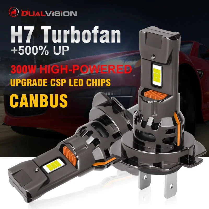 Dualvision 2Pcs 1000W Turbo H7 LED CANBUS Light Mini Head Lamp 1 1 Size Wireless H7 Car LED Headlight Bulbs with Fan 6000K White
Dualvision 2Pcs 1000W Turbo H7 LED CANBUS Light Mini Head Lamp 1 1 Size Wireless H7 Car LED Headlight Bulbs with Fan 6000K White
