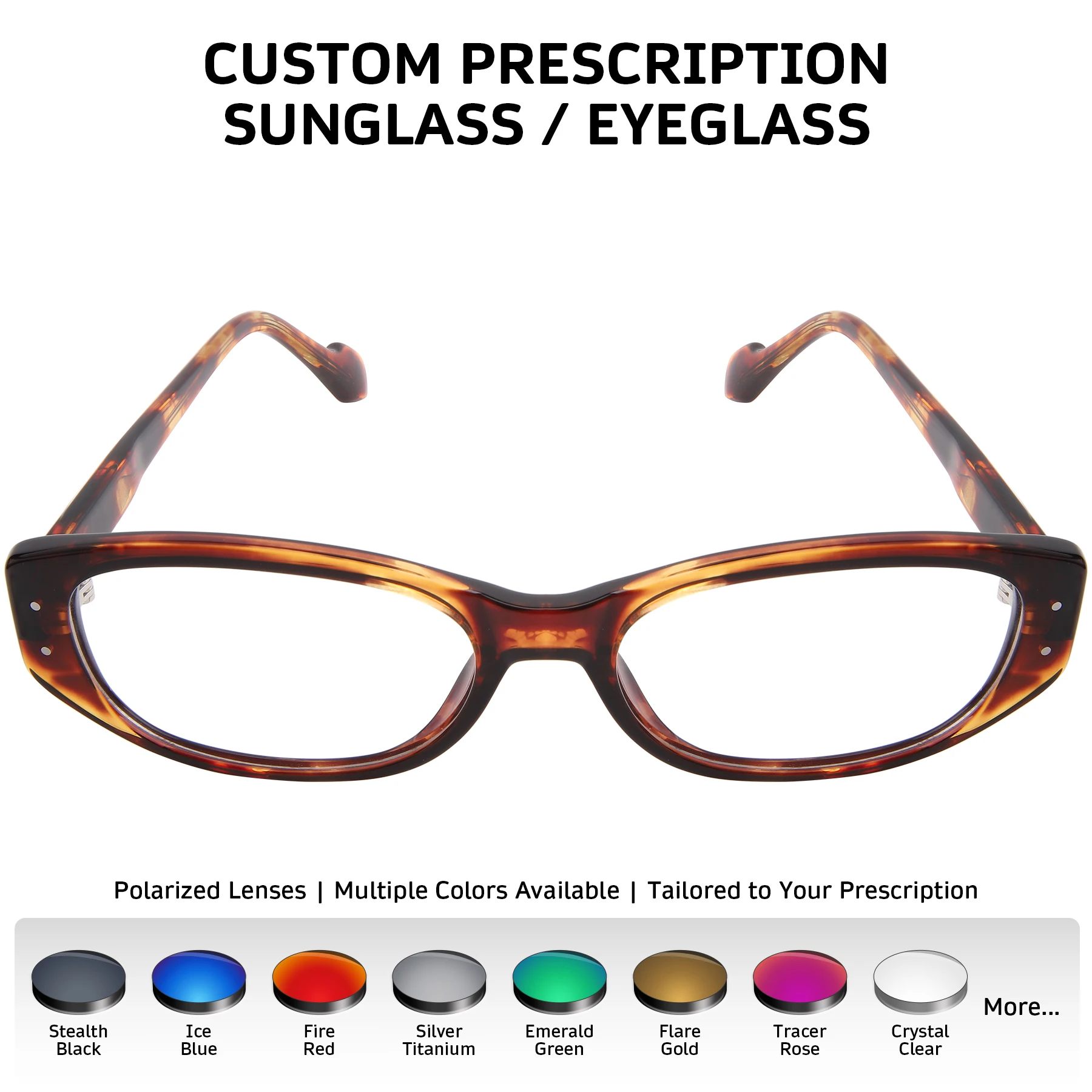 ONDEX Custom Prescription Sunglasses/Eyeglasses,Stylish UV400 Polarized Lenses,Photochromic Lens,Personalized Power-1.00 to-8.50
ONDEX Custom Prescription Sunglasses/Eyeglasses,Stylish UV400 Polarized Lenses,Photochromic Lens,Personalized Power-1.00 to-8.50
