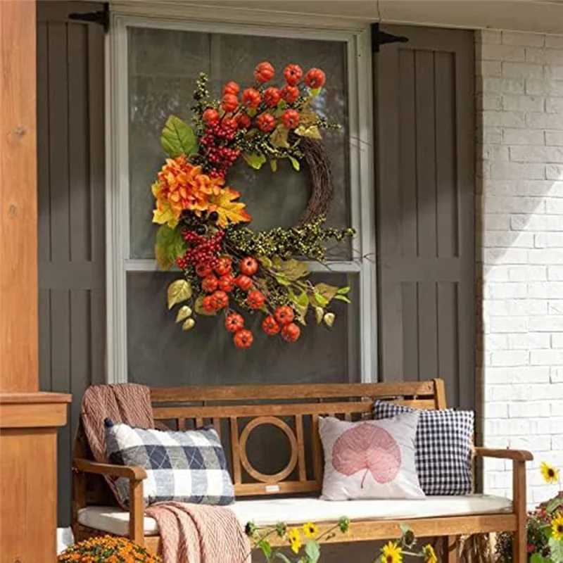 AC17-Fall Decor Fall Wreath For Front Door Pumpkins Berries Wreath Decorations For Autumn Thanksgiving Harvest Farmhouse Home Du
AC17-Fall Decor Fall Wreath For Front Door Pumpkins Berries Wreath Decorations For Autumn Thanksgiving Harvest Farmhouse Home Du