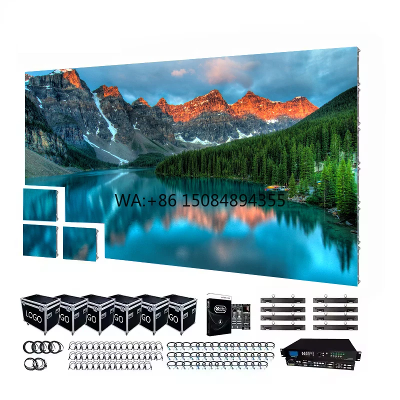ENBON 3x5 LED Video Wall Indoor/Outdoor P2.6-P3.9 500x500mm IP65 Waterproof 800-5500 Nits Brightness 3840Hz/7680Hz Sunlight
ENBON 3x5 LED Video Wall Indoor/Outdoor P2.6-P3.9 500x500mm IP65 Waterproof 800-5500 Nits Brightness 3840Hz/7680Hz Sunlight