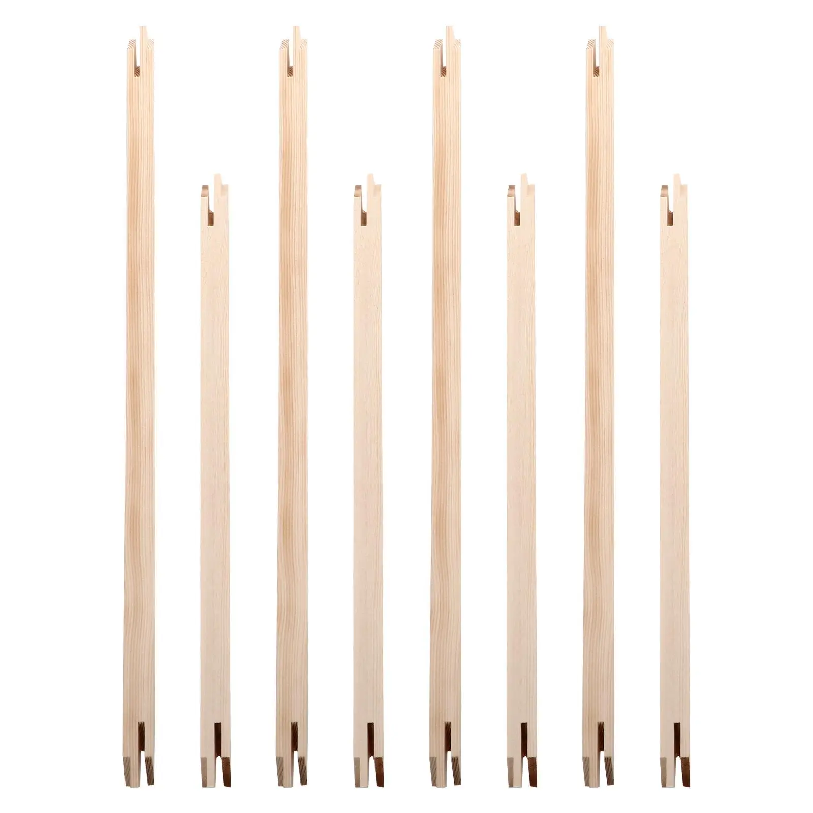 8 Pcs Solid Wood Inner Frame Strips Durable Decorative Canvas Stretcher Bars for DIY Picture Frames Oil Painting Display
8 Pcs Solid Wood Inner Frame Strips Durable Decorative Canvas Stretcher Bars for DIY Picture Frames Oil Painting Display