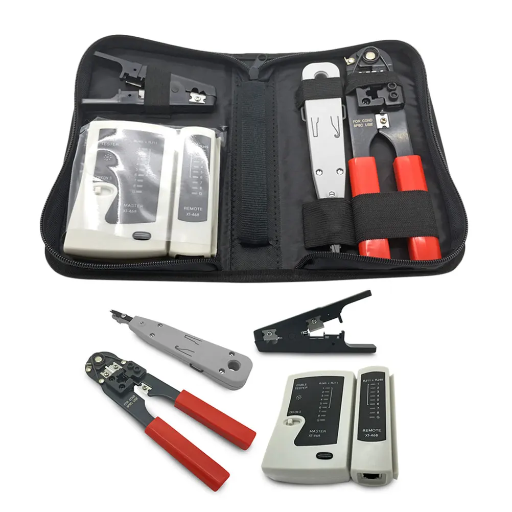 24 Pcs Network Toolkit Fiber Tester Toolbox Crimping Installation Tools Kits Repaire
24 Pcs Network Toolkit Fiber Tester Toolbox Crimping Installation Tools Kits Repaire