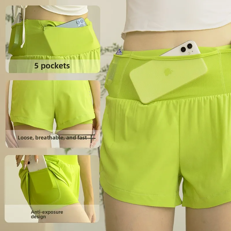 Summer Yoga Pants Anti-exposed Fake Two-piece Fitness Yoga Running Speed Drying Breathable Sports Shorts for Women
Summer Yoga Pants Anti-exposed Fake Two-piece Fitness Yoga Running Speed Drying Breathable Sports Shorts for Women