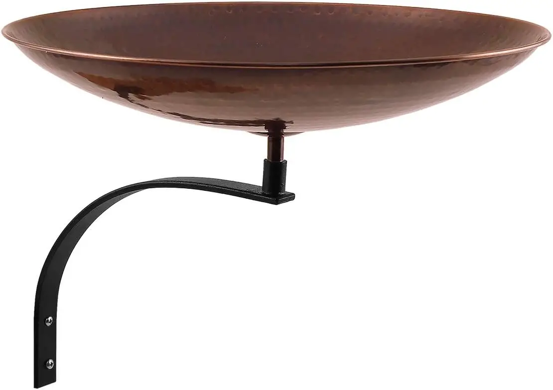 Burnt Copper Birdbath Bowl for Garden Decor, Rustic Outdoor Bird Feeder
Burnt Copper Birdbath Bowl for Garden Decor, Rustic Outdoor Bird Feeder