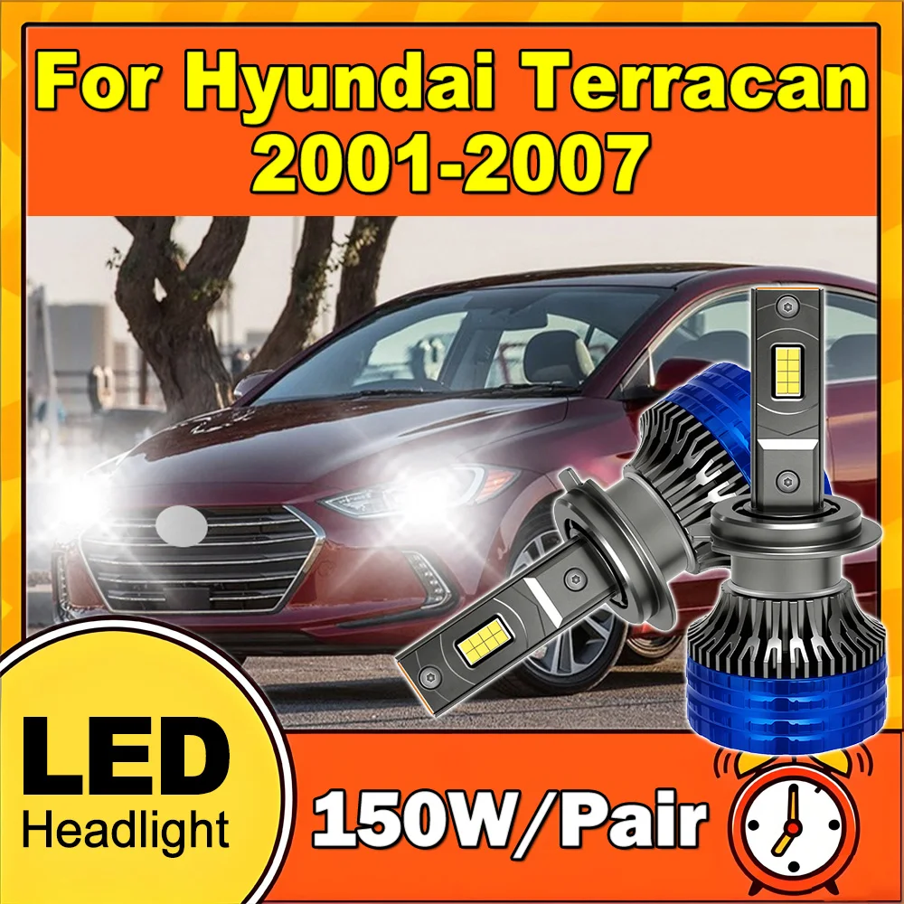 2PCS Plug and Play Front Headlamps 20000LM High Power LED Headlights 6000K White Super Bright 12V For Hyundai Terracan 2001-2007
2PCS Plug and Play Front Headlamps 20000LM High Power LED Headlights 6000K White Super Bright 12V For Hyundai Terracan 2001-2007