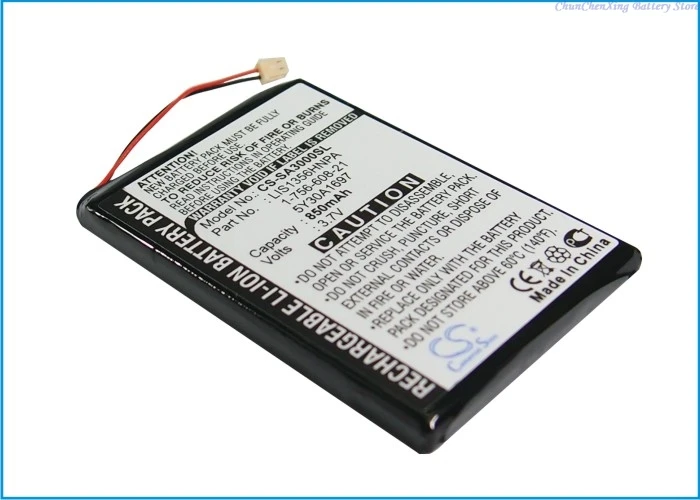 CS-SA3000SL 3.7V 850mAh Media Player Battery LIS1356HNPA, 1-756-608-21, 5Y30A1697 for Sony NW-A3000V, NW-A3000 series +TOOL
CS-SA3000SL 3.7V 850mAh Media Player Battery LIS1356HNPA, 1-756-608-21, 5Y30A1697 for Sony NW-A3000V, NW-A3000 series +TOOL