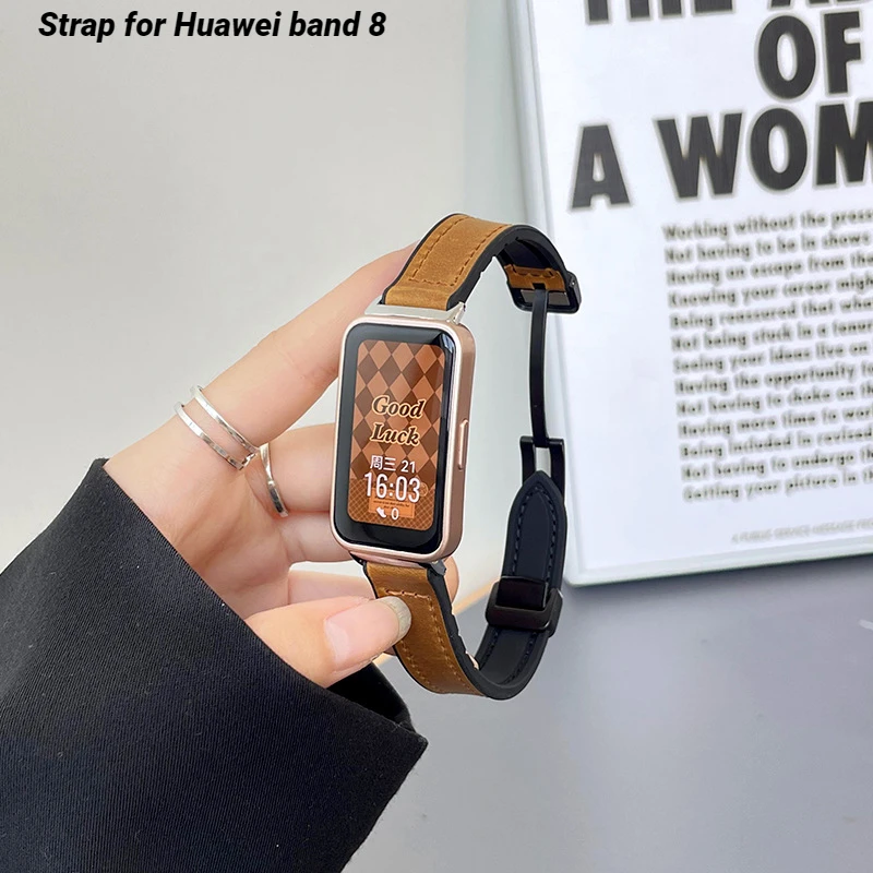Cow Leather Strap For Huawei band 8 Correa Bracelet Sport Replacement Magnetic Watchband For Huawei band8 Smartwatch Belt
Cow Leather Strap For Huawei band 8 Correa Bracelet Sport Replacement Magnetic Watchband For Huawei band8 Smartwatch Belt