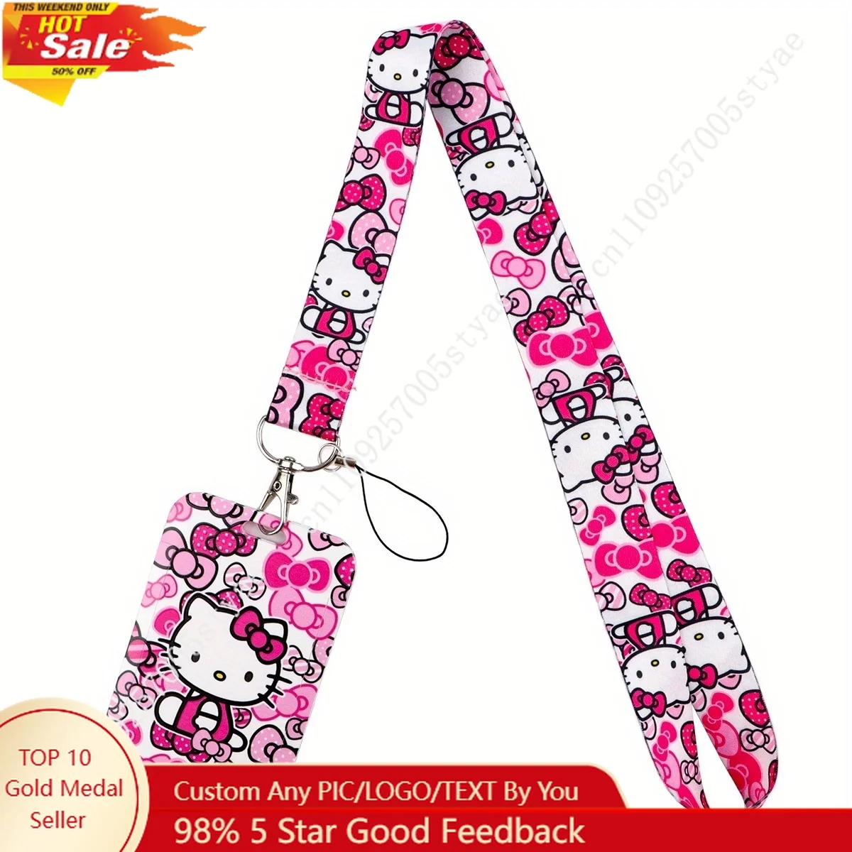 Hello Kitty Lanyard Keychain ID Credit Card Cover Pass Mobile Phone Charm Neck Straps Badge Holder Key Holder Accessories
Hello Kitty Lanyard Keychain ID Credit Card Cover Pass Mobile Phone Charm Neck Straps Badge Holder Key Holder Accessories