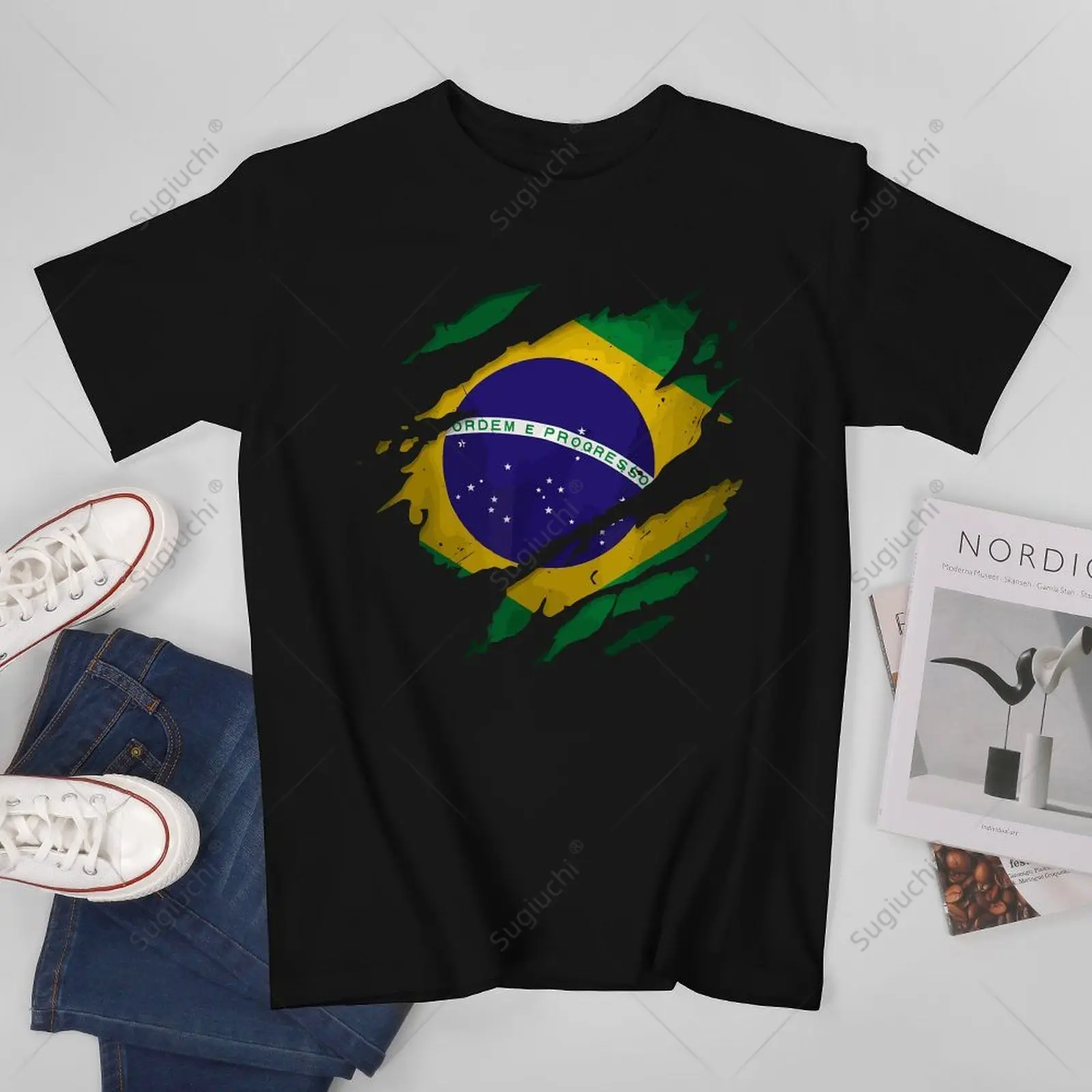 Unisex Men Proud Brazilian Brasil Torn Ripped Brazil Flag Tshirt Tees T Shirts Women Boys 100% Cotton T-Shirt
Unisex Men Proud Brazilian Brasil Torn Ripped Brazil Flag Tshirt Tees T Shirts Women Boys 100% Cotton T-Shirt