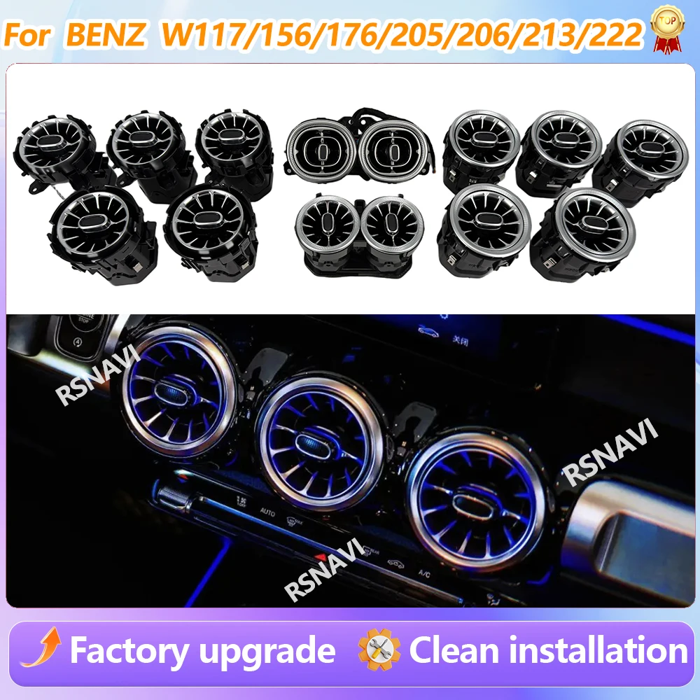 For Benz C GLC Class W117/156/176/205/206/213/222 3/64 Color Car LED Turbine Nozzle Decorative Lamp Ambient Light Car Accessorie
For Benz C GLC Class W117/156/176/205/206/213/222 3/64 Color Car LED Turbine Nozzle Decorative Lamp Ambient Light Car Accessorie