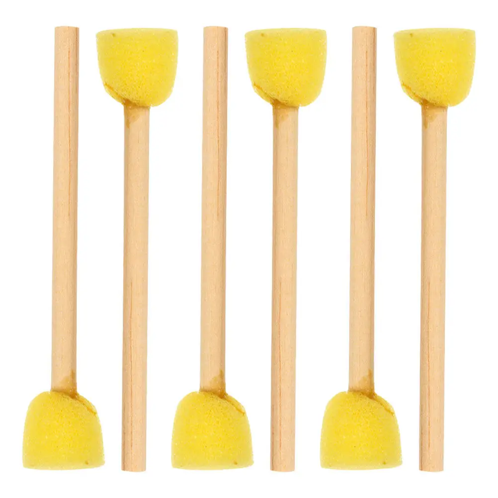 6Pcs Round Sponge Brush Set Wooden Handle Painting Tools DIY Art Supplies Stencil Sponge Brushes for School Home Use
6Pcs Round Sponge Brush Set Wooden Handle Painting Tools DIY Art Supplies Stencil Sponge Brushes for School Home Use