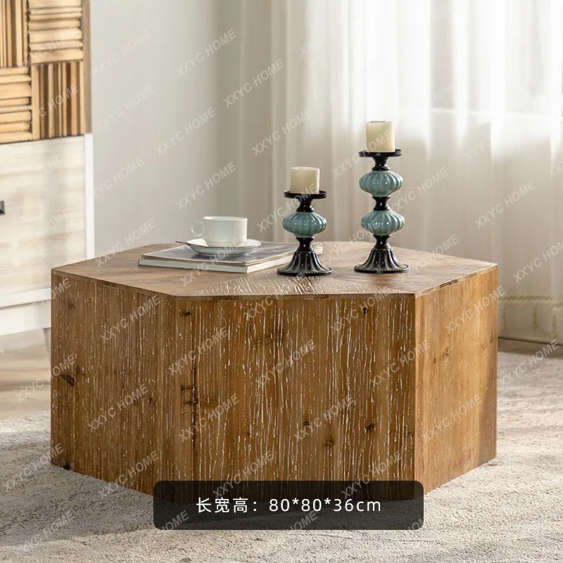 Wabi-sabi wind living room sofa solid wood edge few retro tea table small apartment
Wabi-sabi wind living room sofa solid wood edge few retro tea table small apartment