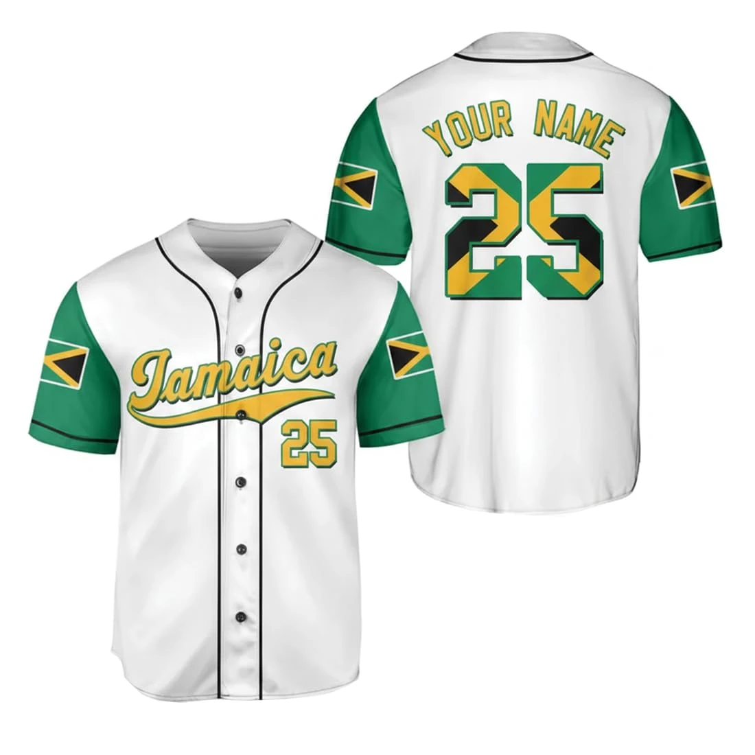 Personalized Jamaica Baseball Jerseys, Custom Name Number Jamaican Reggae Button Up Jersey Caribbean Shirts for Men Women Shirts
Personalized Jamaica Baseball Jerseys, Custom Name Number Jamaican Reggae Button Up Jersey Caribbean Shirts for Men Women Shirts
