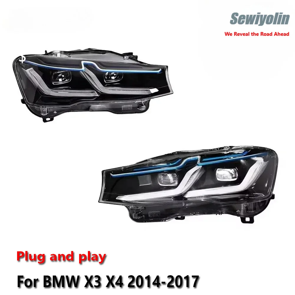Car LED Headlight Light Parts For BMW X3 X4 F26 F25 2014-2017 Auto Fog DRL Brake Turn Signal Lamp Plug And Play
Car LED Headlight Light Parts For BMW X3 X4 F26 F25 2014-2017 Auto Fog DRL Brake Turn Signal Lamp Plug And Play