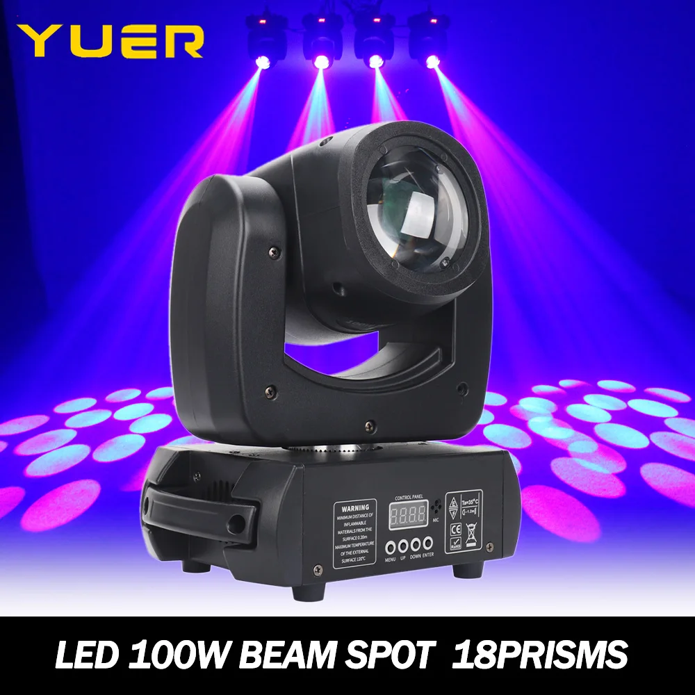 Светодиодный прожектор YUER 100W с подвижной головкой, 18-гранной призмой, 8 цветами, управлением DMX512 для дискотек, сцены, вечеринок, танцев, баров и шоу
Светодиодный прожектор YUER 100W с подвижной головкой, 18-гранной призмой, 8 цветами, управлением DMX512 для дискотек, сцены, вечеринок, танцев, баров и шоу