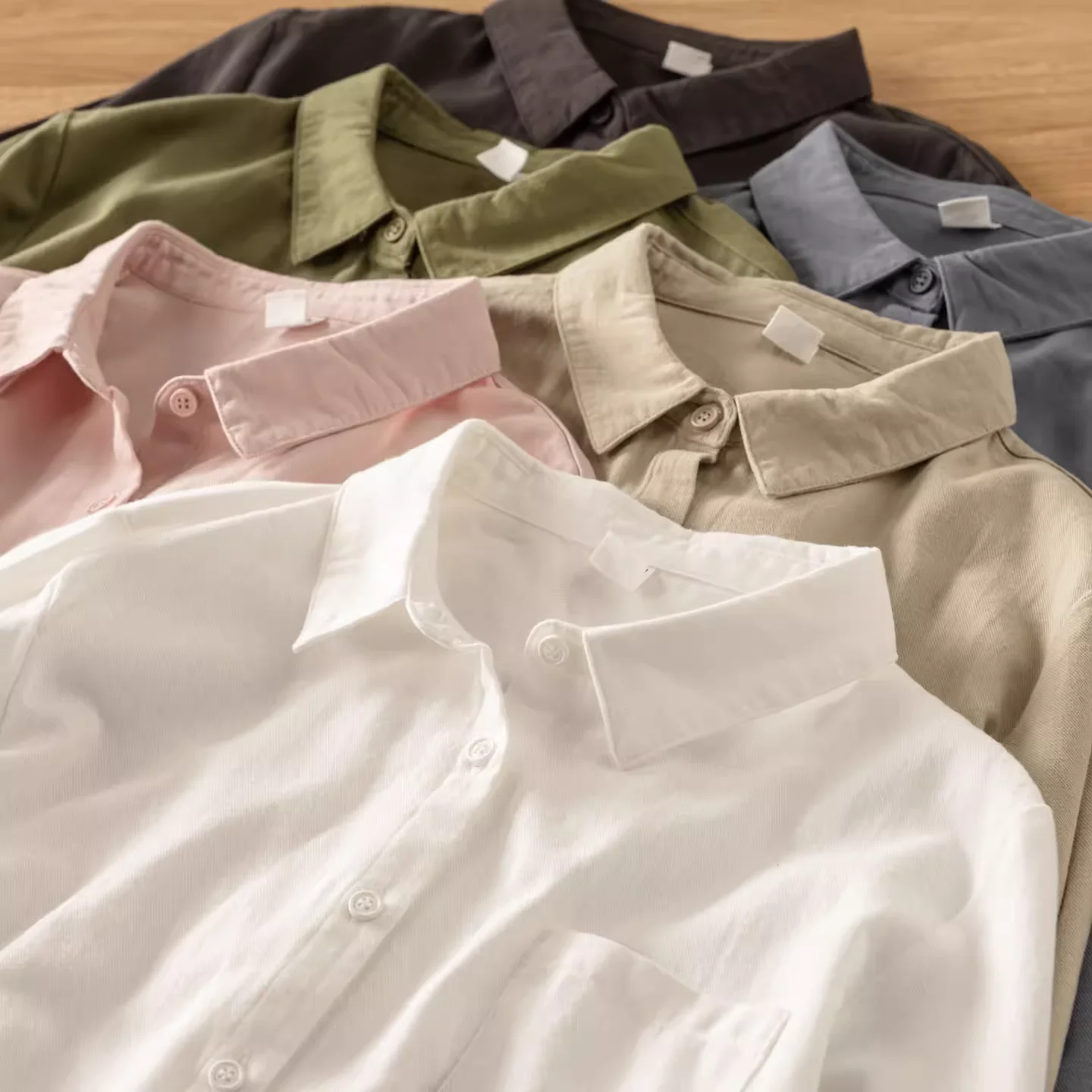 100% Cotton shirts long sleeve blouses for women autumn Japan style casual brief cotton brushed solid shirts lady clothes
100% Cotton shirts long sleeve blouses for women autumn Japan style casual brief cotton brushed solid shirts lady clothes