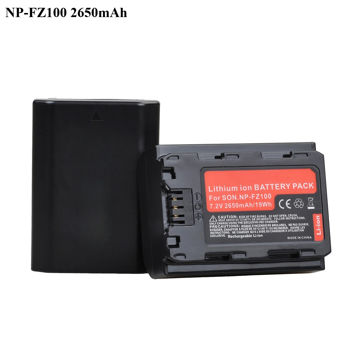 2PCS 2650mAh NP-FZ100 Battery Suitable for Sony ILCE-9 A7R4 A9 A1 A7C A7m3 M4 S3 A7r3 R4 Rm3 Series Micro SLR Camera Battery
2PCS 2650mAh NP-FZ100 Battery Suitable for Sony ILCE-9 A7R4 A9 A1 A7C A7m3 M4 S3 A7r3 R4 Rm3 Series Micro SLR Camera Battery