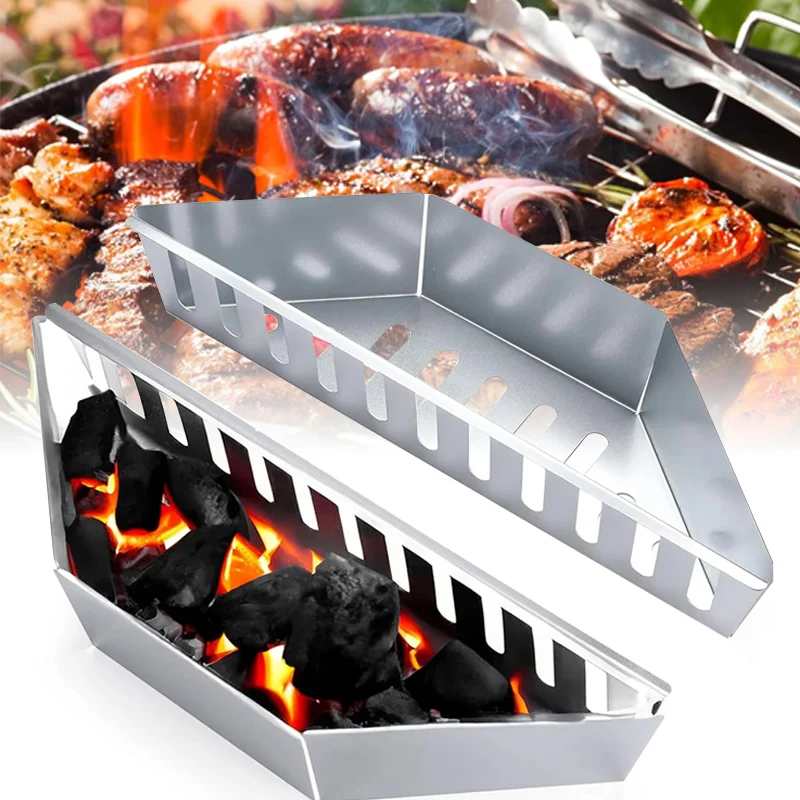 Charcoal Basket Char Holder BBQ Grilling Accessories Charcoal Container Contoured Carbon Briquet Grilling Baskets
Charcoal Basket Char Holder BBQ Grilling Accessories Charcoal Container Contoured Carbon Briquet Grilling Baskets