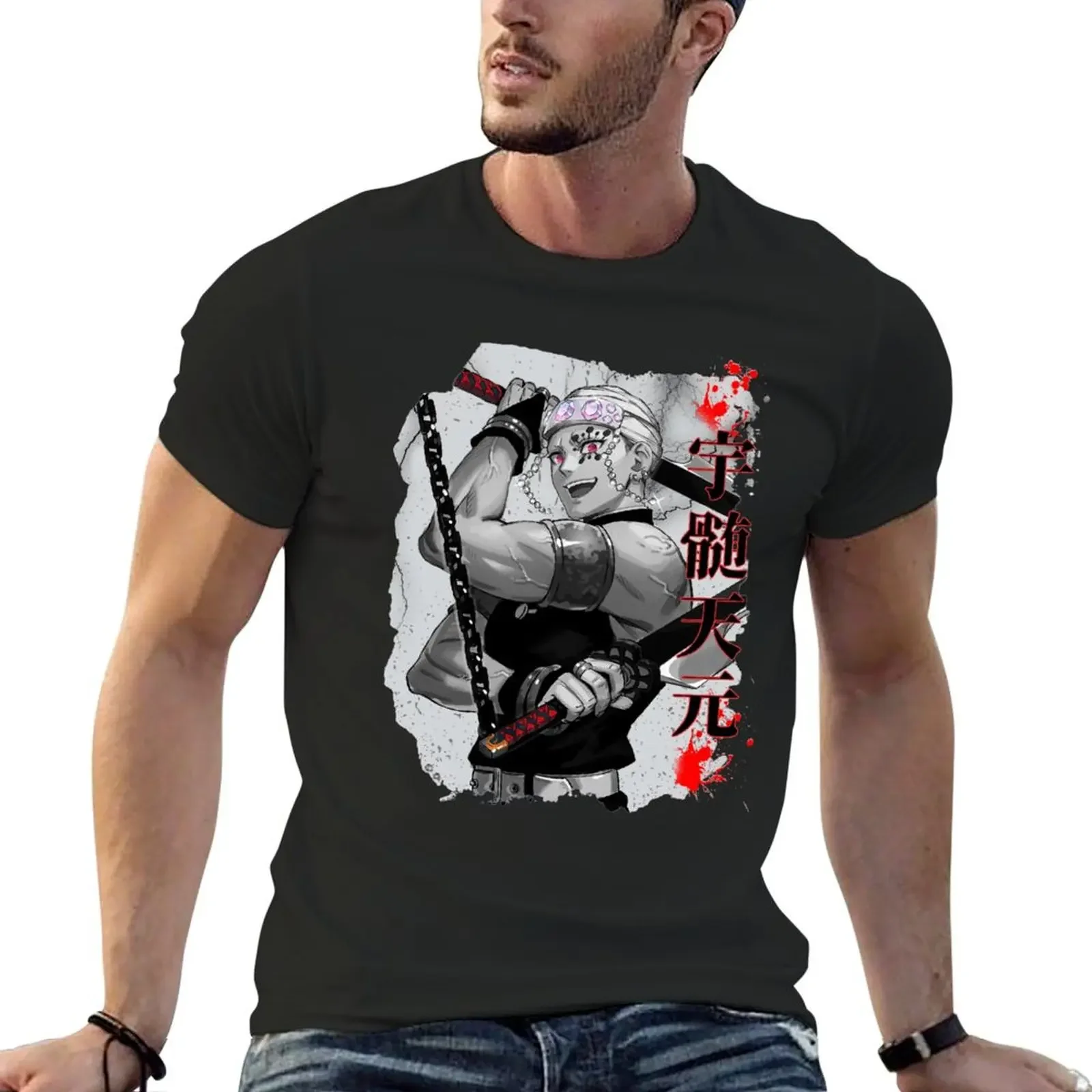 Uzui - The Sound Pillar T-Shirt summer tops anime tshirt t shirts for men cotton
Uzui - The Sound Pillar T-Shirt summer tops anime tshirt t shirts for men cotton