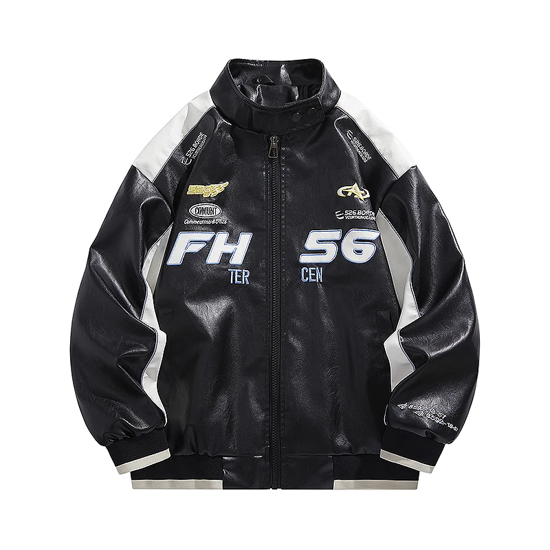PU Leather Jacket Men Women Autumn High Street Letter Embroidery Patchwork Motorcycle Jacket Baseball Bomber Outwear Casual Coat
PU Leather Jacket Men Women Autumn High Street Letter Embroidery Patchwork Motorcycle Jacket Baseball Bomber Outwear Casual Coat