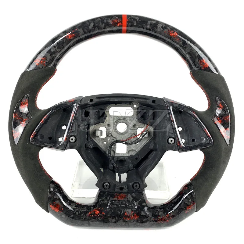 For Chevrolet Corvette C7 Camaro ZL1 100% Genuine Alcantara Suede Forged Carbon Fiber Steering Wheel Car Interior 2015 2016 2017
For Chevrolet Corvette C7 Camaro ZL1 100% Genuine Alcantara Suede Forged Carbon Fiber Steering Wheel Car Interior 2015 2016 2017