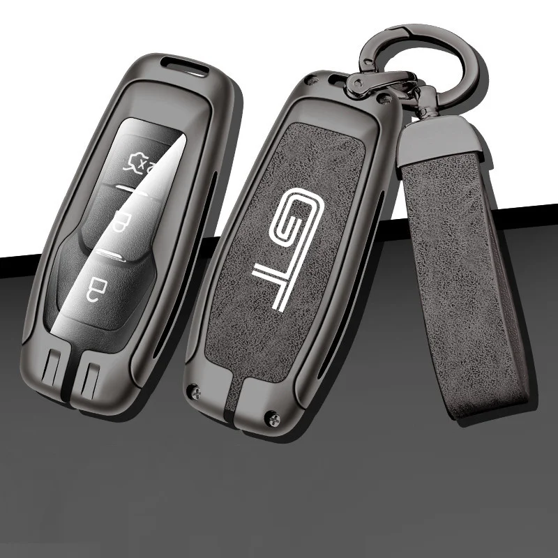 Zinc Alloy Leather Car Remote Key Case Cover Shell For Ford GT Mustang 350 500 2015 2016 2017 2018 Auto Keychain Accessories
Zinc Alloy Leather Car Remote Key Case Cover Shell For Ford GT Mustang 350 500 2015 2016 2017 2018 Auto Keychain Accessories