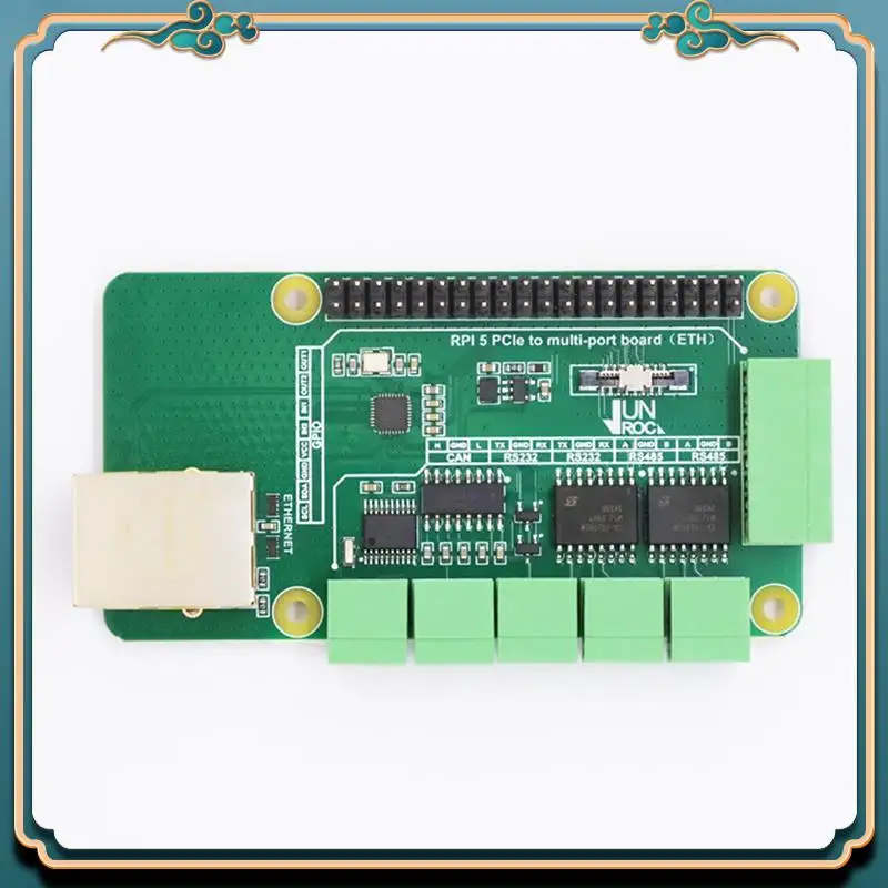 (New)-For Raspberry Pi 5 Pcie To RJ45 Gigabit Ethernet Adapter Board CAN/RS485/RS232 Interface Plug And Play
(New)-For Raspberry Pi 5 Pcie To RJ45 Gigabit Ethernet Adapter Board CAN/RS485/RS232 Interface Plug And Play