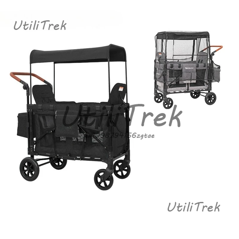 Children's Travel Camping Folding Cart with Roof Baby Stroller, 2-seater Baby Stroller
Children's Travel Camping Folding Cart with Roof Baby Stroller, 2-seater Baby Stroller