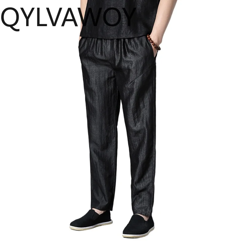 QYLVAWOY 100% Mulberry Silk Men Pants Casual Pants for Man Solid Pants Xiangyunsha Trousers Pantalones Hombre Versatile Style
QYLVAWOY 100% Mulberry Silk Men Pants Casual Pants for Man Solid Pants Xiangyunsha Trousers Pantalones Hombre Versatile Style