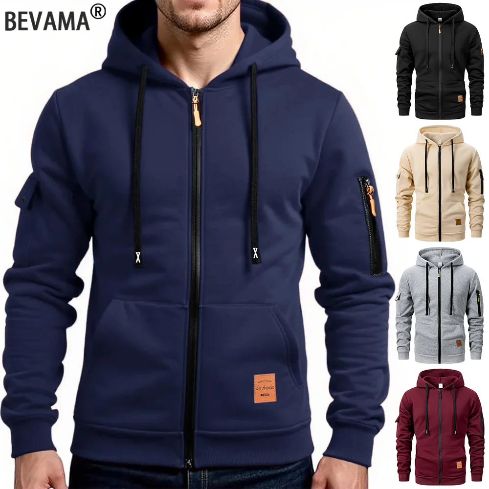 Men's Solid Color Casual Hoodies Jackets Autumn Winter Warm Zipper Closure Hooded Sweatshirt Male Slim Fit Long Sleeve Jacket
Men's Solid Color Casual Hoodies Jackets Autumn Winter Warm Zipper Closure Hooded Sweatshirt Male Slim Fit Long Sleeve Jacket