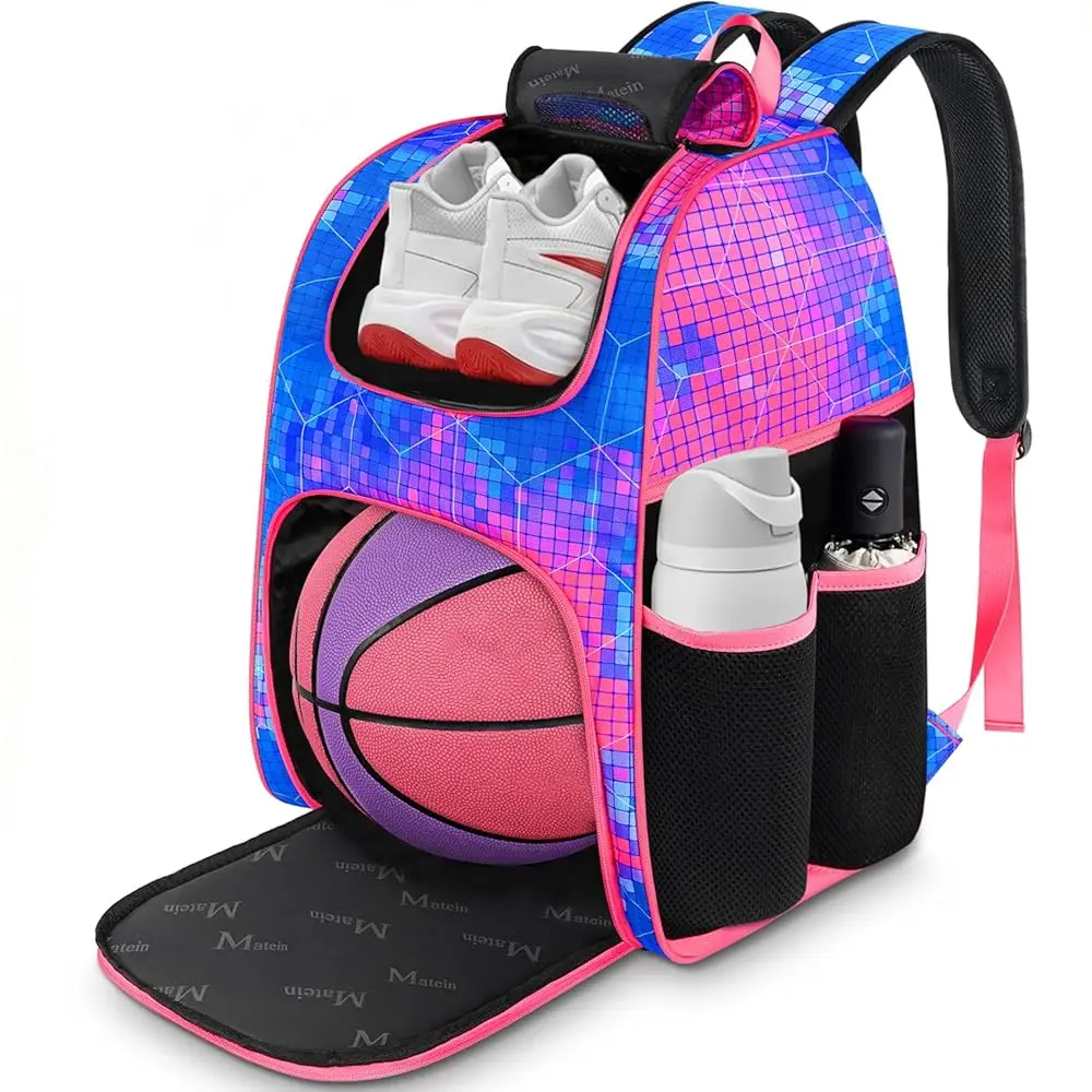 Basketball Bag, Sturdy Soccer Bag with Ball Holder & Shoe Compartment, Large Basketball Backpack for Training Equipment, Wat
Basketball Bag, Sturdy Soccer Bag with Ball Holder & Shoe Compartment, Large Basketball Backpack for Training Equipment, Wat