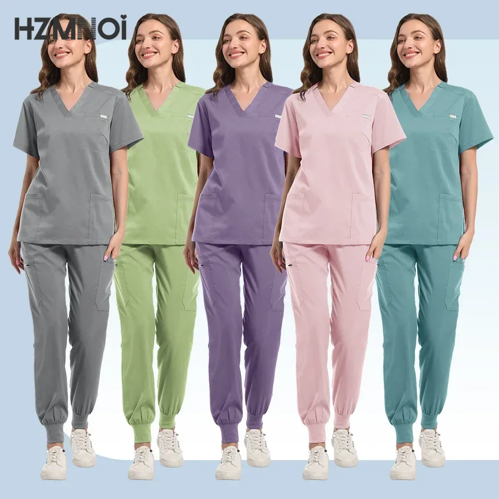 High Quallity Nurse Uniforms with Pockets Beauty Salon Work Clothes Surgical Top+Jogger Pants Clinic Workwear Medical Scrubs Set
High Quallity Nurse Uniforms with Pockets Beauty Salon Work Clothes Surgical Top+Jogger Pants Clinic Workwear Medical Scrubs Set