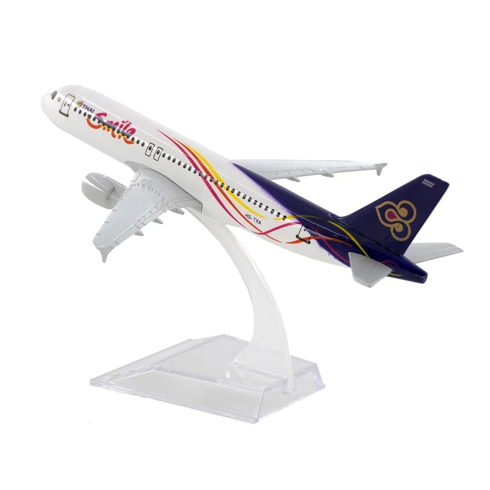 Model Plane Toy 1:400 Thai Airways A320 Smile 16CM Metal Airplane Model Plane Alloy Die-cast Aircraft For Kids Building Kits
Model Plane Toy 1:400 Thai Airways A320 Smile 16CM Metal Airplane Model Plane Alloy Die-cast Aircraft For Kids Building Kits