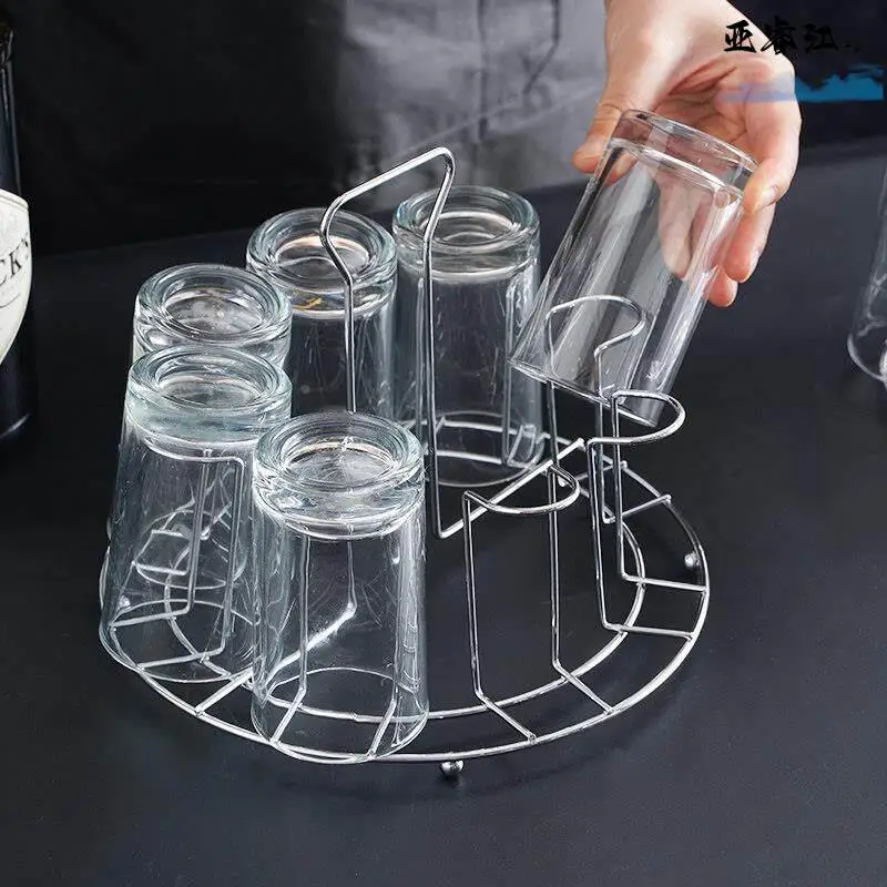 Drainage Cup Holder 6 Pieces Set Glass Cup Rack Bottle Holder Inverted Storage Shelf Tea Cup Rack with Drain Tray Kitchen Sto...
Drainage Cup Holder 6 Pieces Set Glass Cup Rack Bottle Holder Inverted Storage Shelf Tea Cup Rack with Drain Tray Kitchen Sto...
