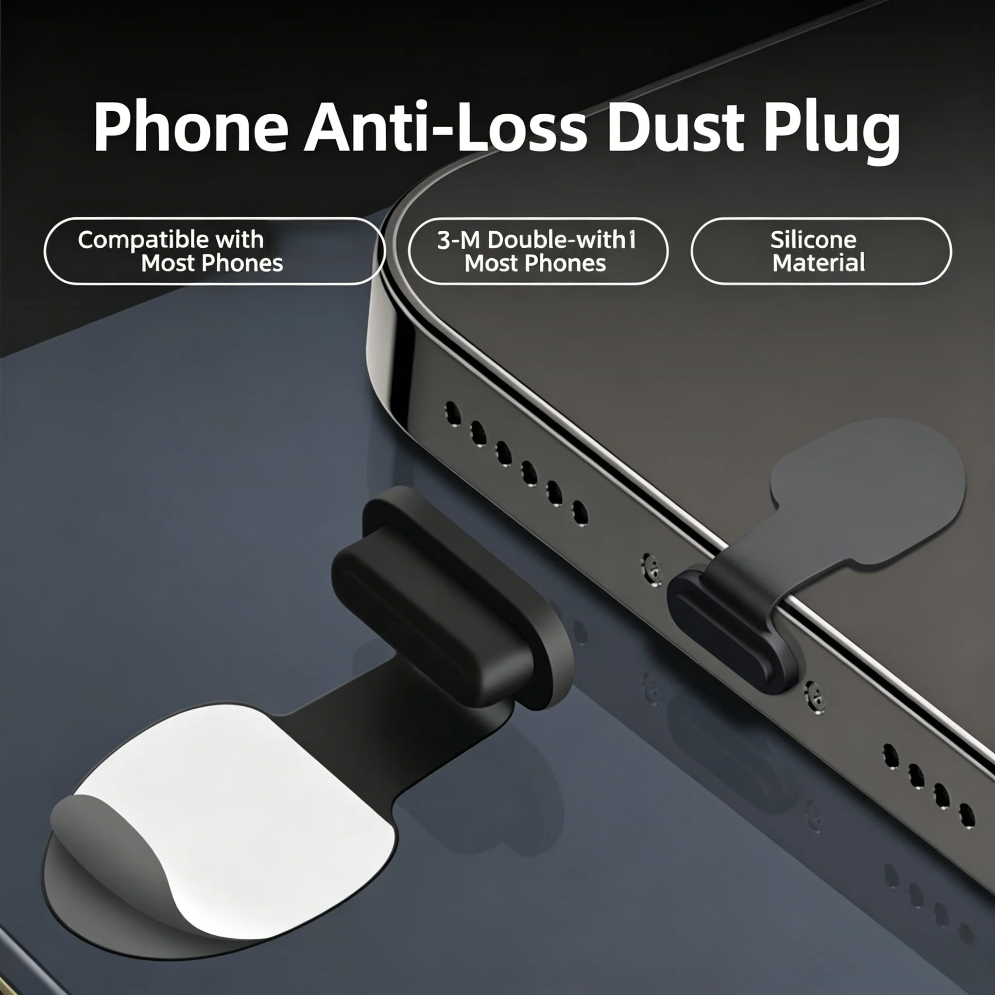 5PCS Charging Port Anti-Dust Dirt Plug for IPhone Type-C Port Protector Silicone Dustplugs
5PCS Charging Port Anti-Dust Dirt Plug for IPhone Type-C Port Protector Silicone Dustplugs