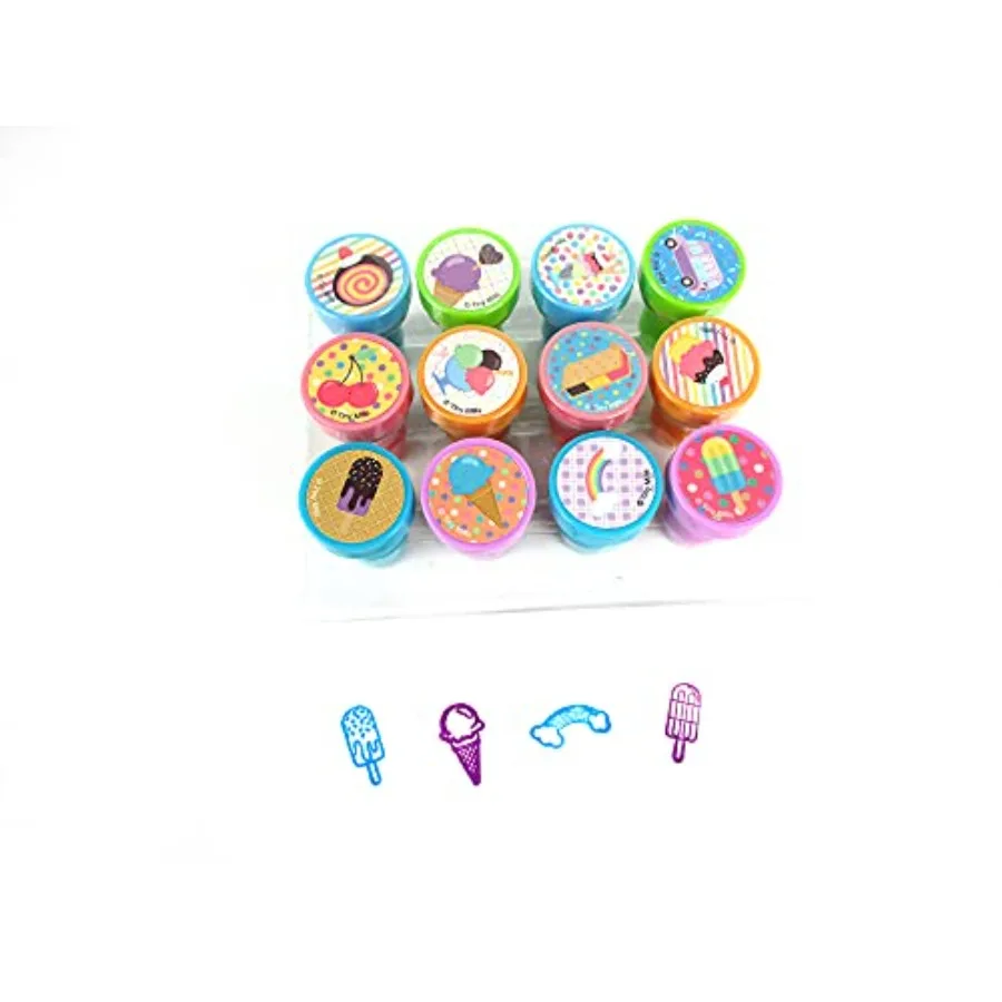12 Pcs Ice Cream Stamp Kit for Self Inking Stamps Gift Baby Shower Summer Party Favors
12 Pcs Ice Cream Stamp Kit for Self Inking Stamps Gift Baby Shower Summer Party Favors