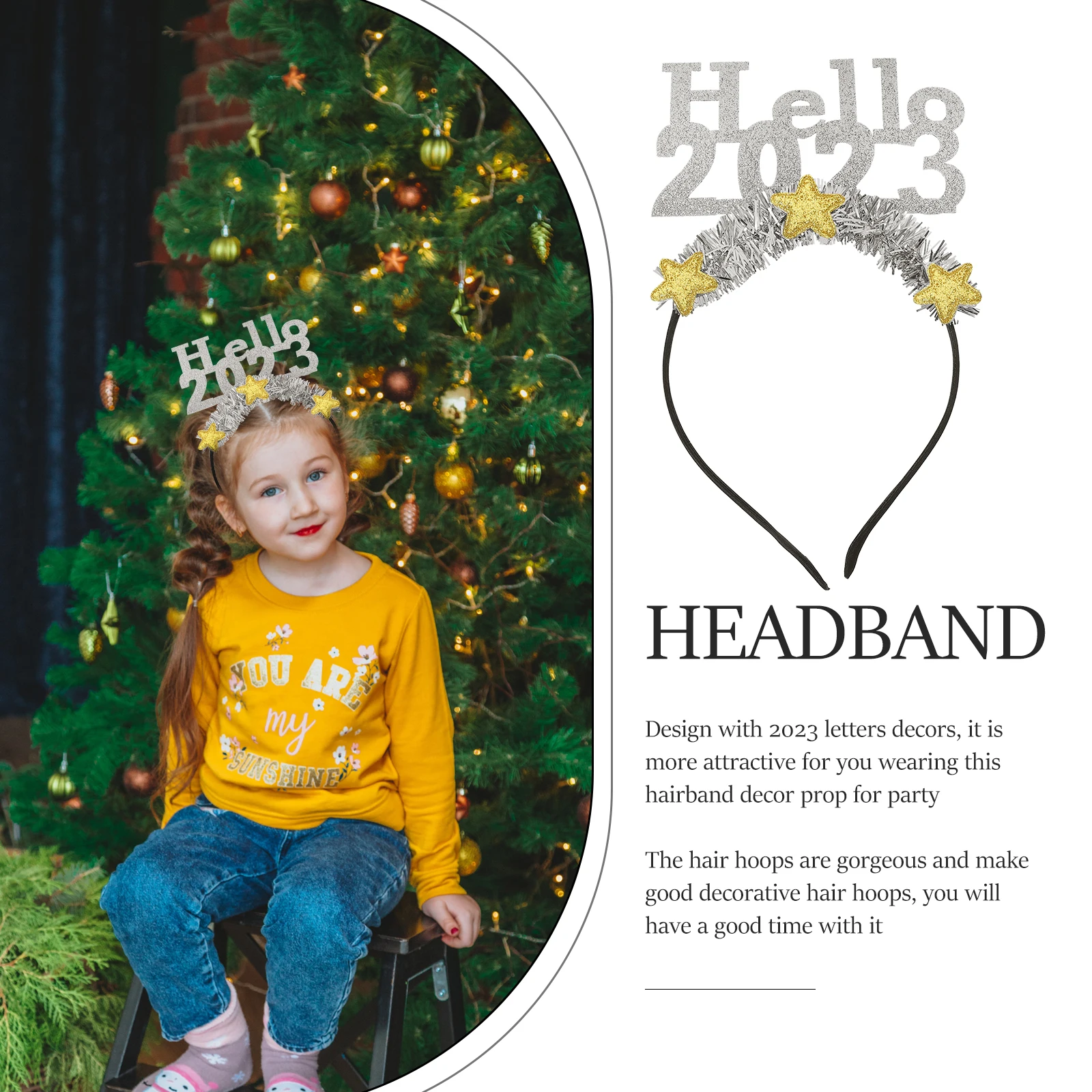 Delicate 2023 New Year Hairband Creative Headband For Women Lightweight Festive Party Headdress Hoop Celebrating Prop
Delicate 2023 New Year Hairband Creative Headband For Women Lightweight Festive Party Headdress Hoop Celebrating Prop