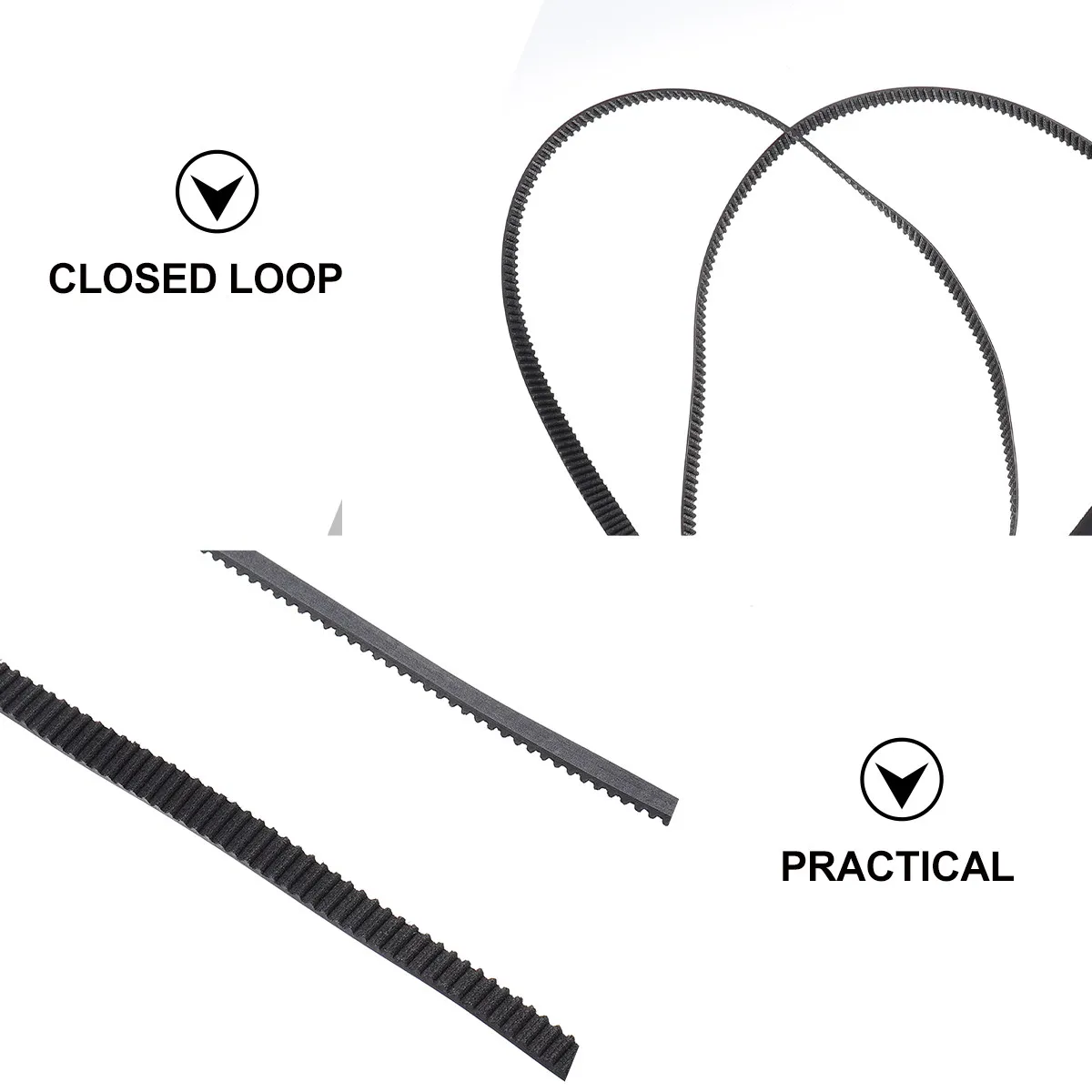 2Pcs Gt2 Timing Belt Loop Rubber Synchronous Belt for 3D Printer and Cnc Machine Linear Positioning System High Accuracy
2Pcs Gt2 Timing Belt Loop Rubber Synchronous Belt for 3D Printer and Cnc Machine Linear Positioning System High Accuracy